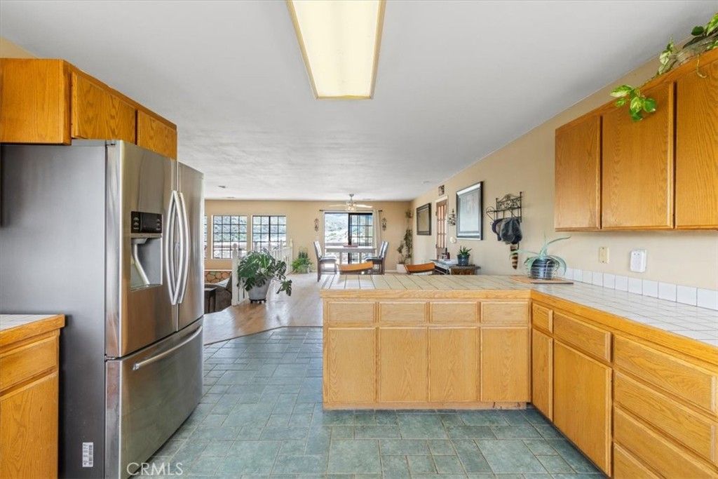 Dining room, Interior, Kitchen, Living room, Stainless Steel Appliances, Tile Countertops