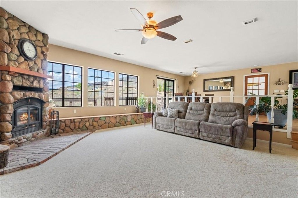 Fireplace, Interior, Living room, Stone Walls