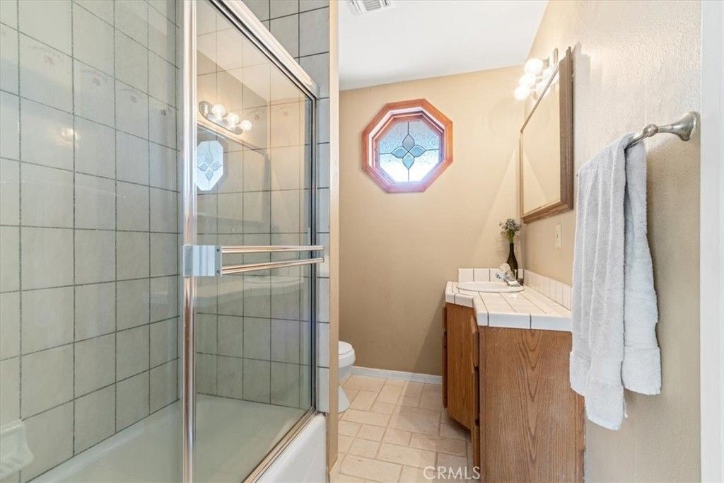 Bathroom, Glass Shower, Interior, Tile Countertops