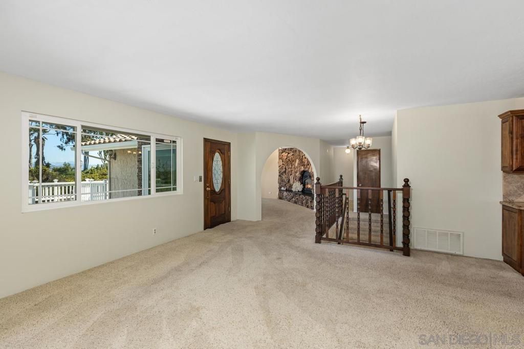 Chandelier, Empty room, Interior