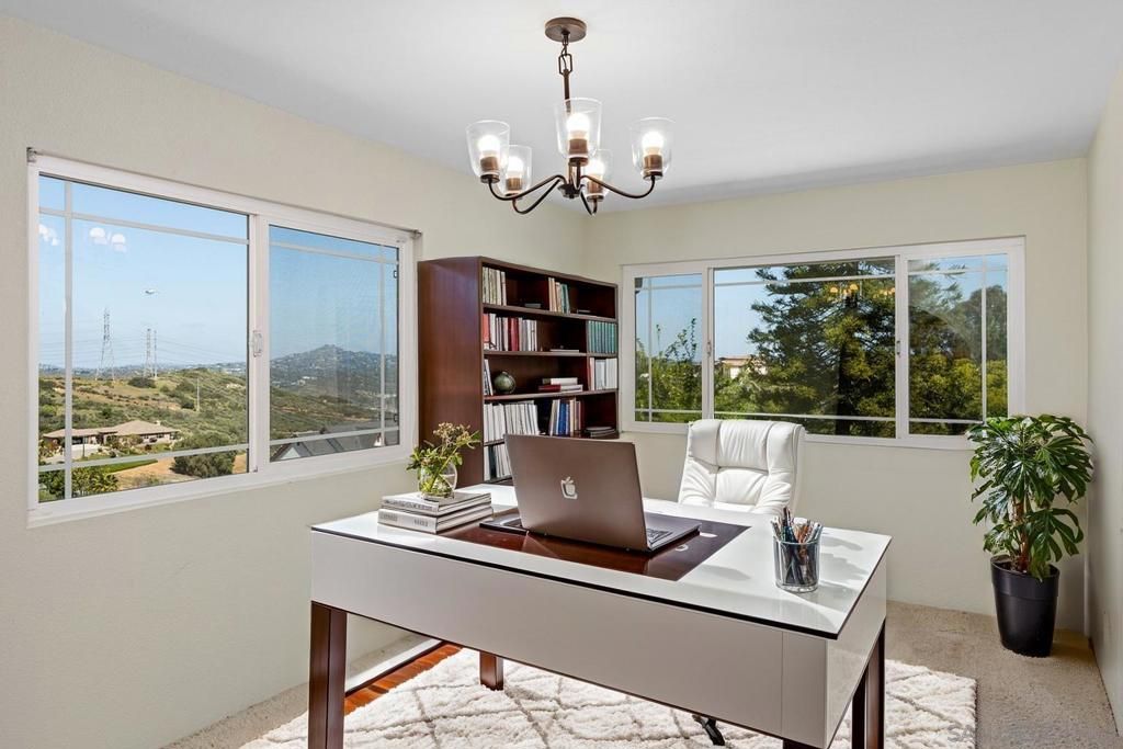 Chandelier, Home Office, Interior