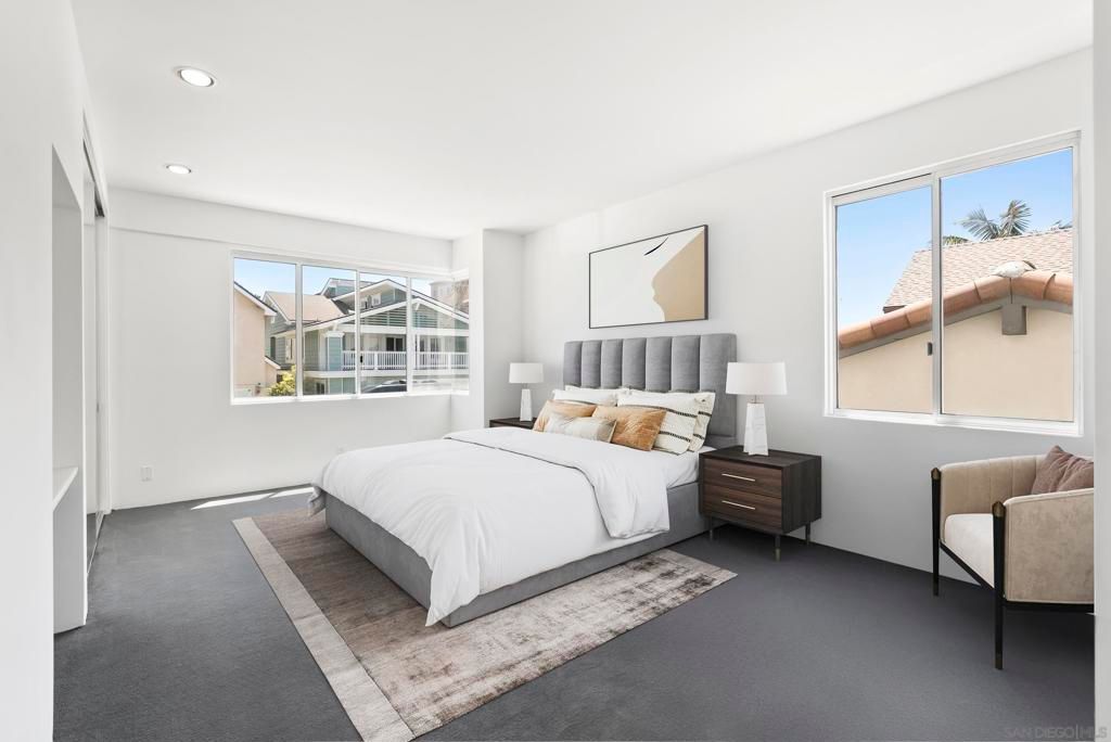 Bedroom, Interior, Recessed Lighting