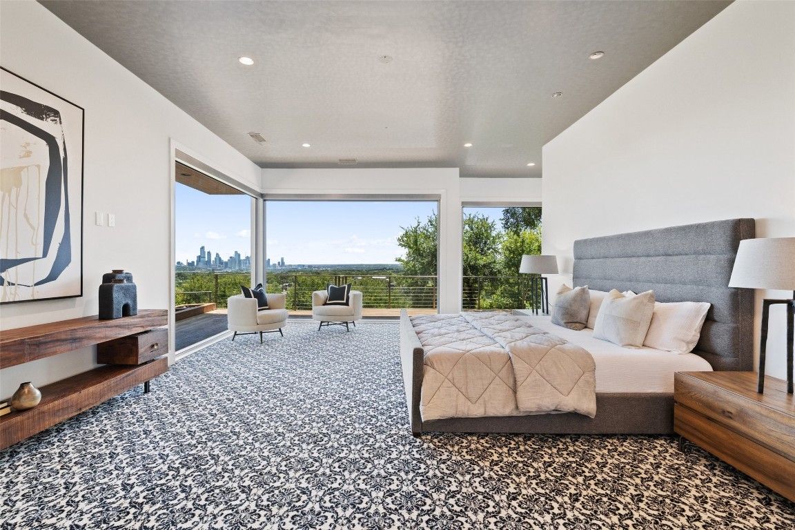 Bedroom, Interior, Recessed Lighting