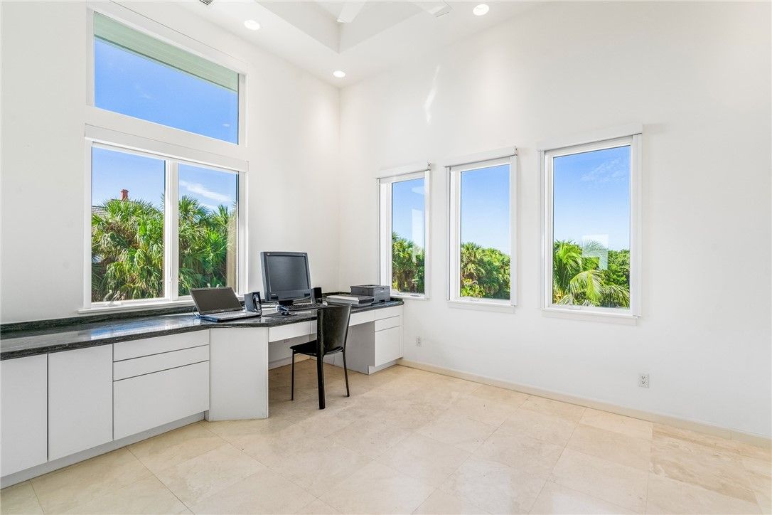Home Office, Interior, Recessed Lighting