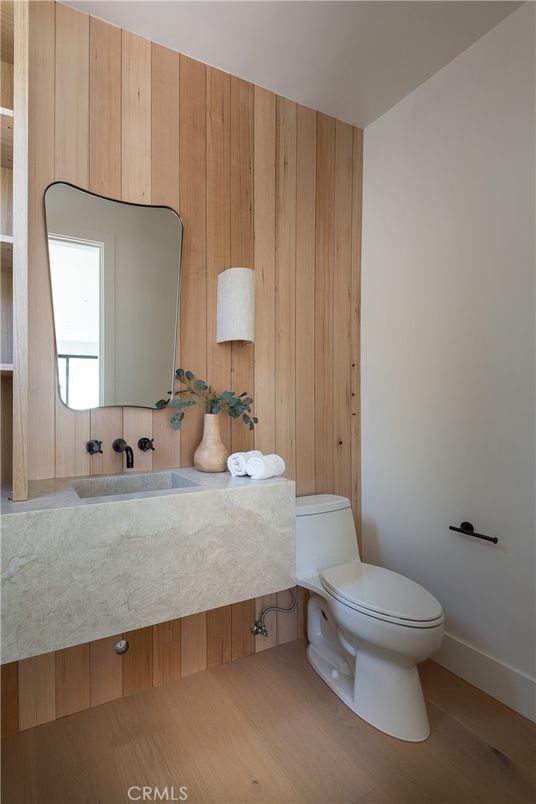 Bathroom, Interior, Wood Texture Flooring, Wooden Walls