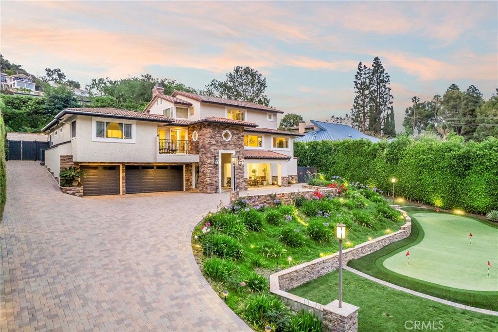 Attached, Backyard, Exterior, Facade, Mediterranean