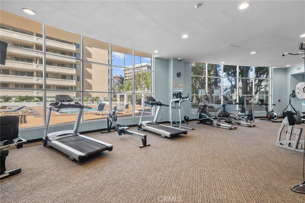 Fitness Equipment, Gym, Interior, Recessed Lighting