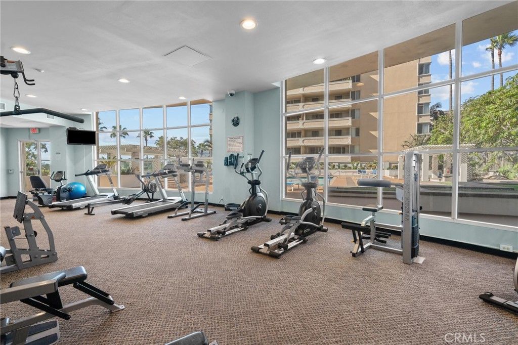Fitness Equipment, Gym, Interior, Recessed Lighting