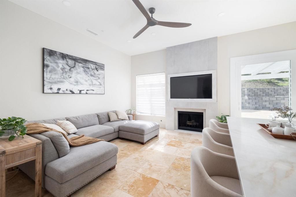 Fireplace, Interior, Living room, Recessed Lighting