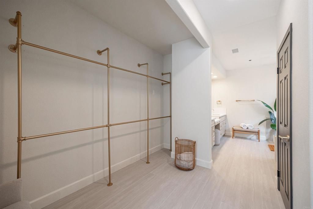 Bathroom, Interior, Recessed Lighting, Wood Texture Flooring