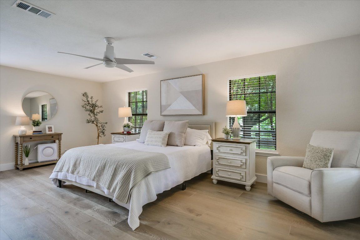 Bedroom, Interior, Wood Texture Flooring