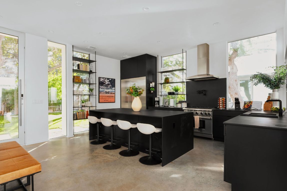 Interior, Kitchen, Recessed Lighting, Stainless Steel Appliances