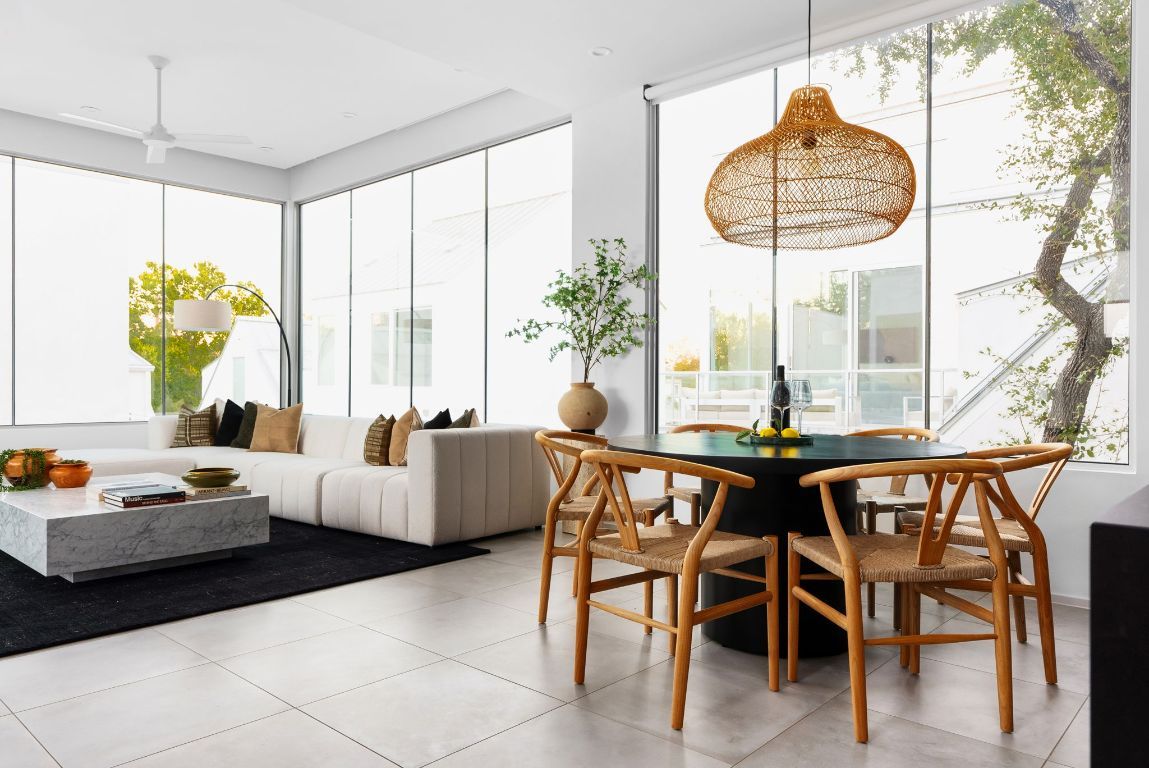 Dining room, Interior, Living room, Recessed Lighting
