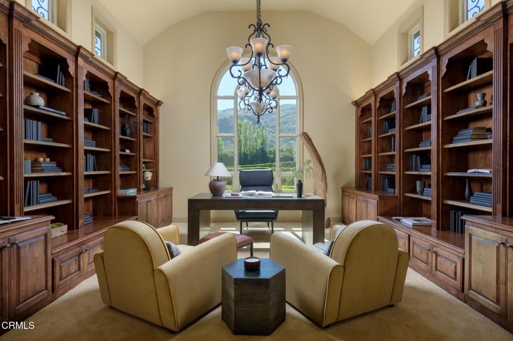 Chandelier, Home Office, Interior