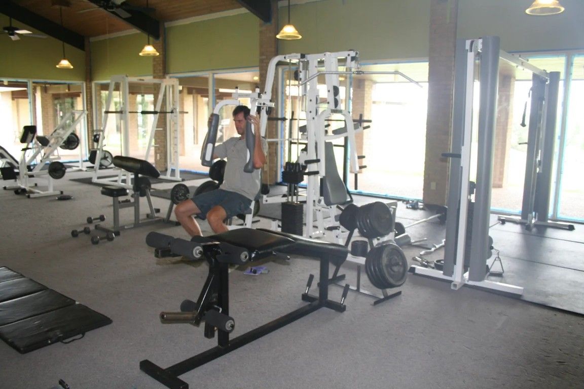 Fitness Equipment, Gym, Interior, Pendant Lights