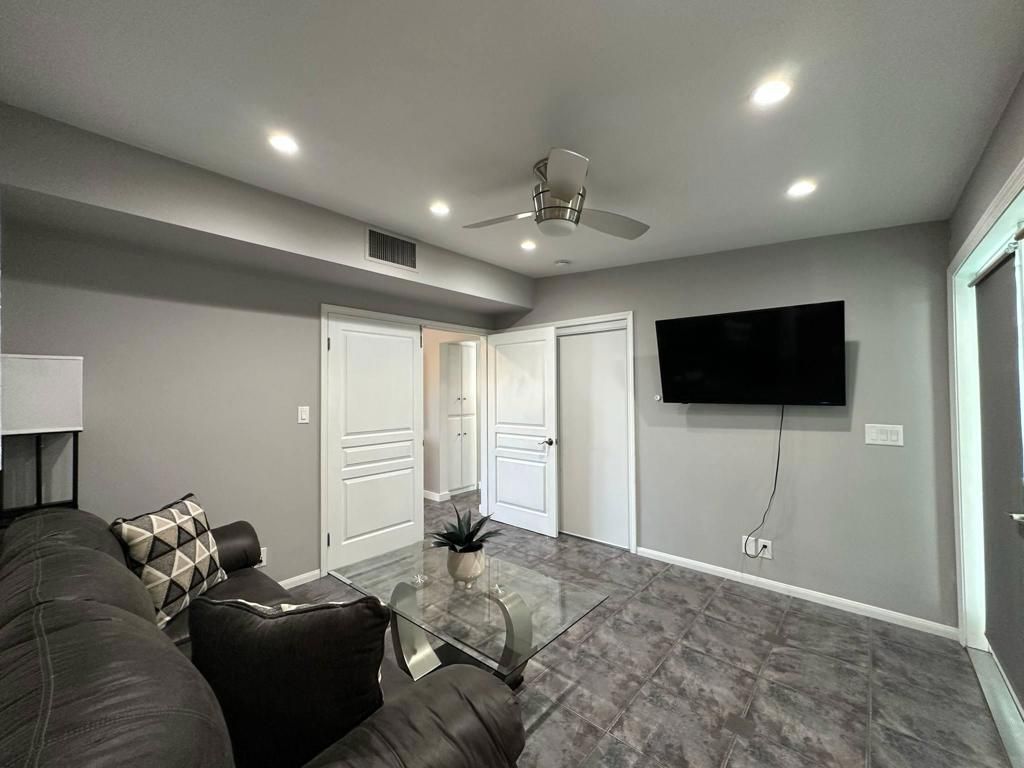 Interior, Living room, Recessed Lighting