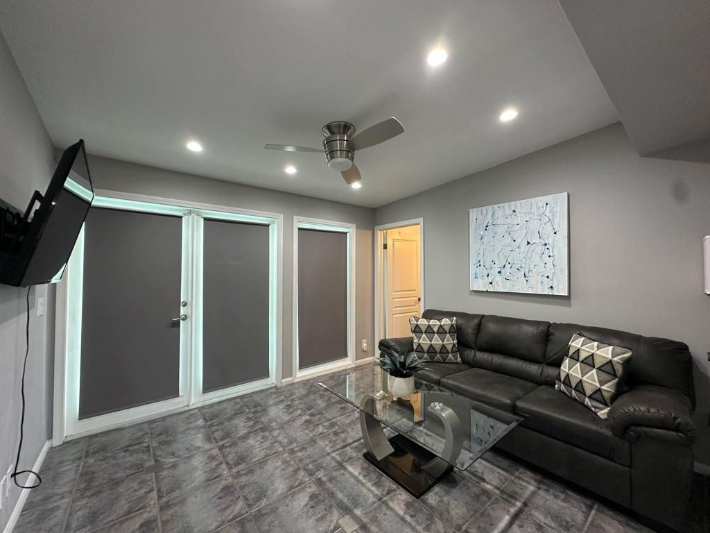 Interior, Living room, Recessed Lighting
