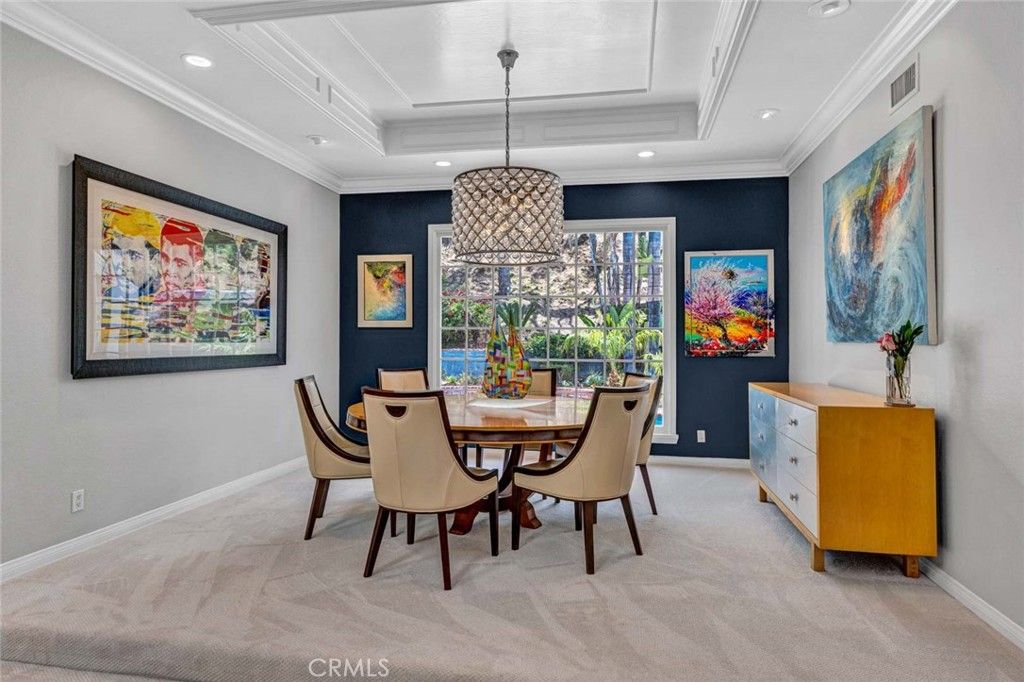 Dining room, Interior, Pendant Lights, Recessed Lighting