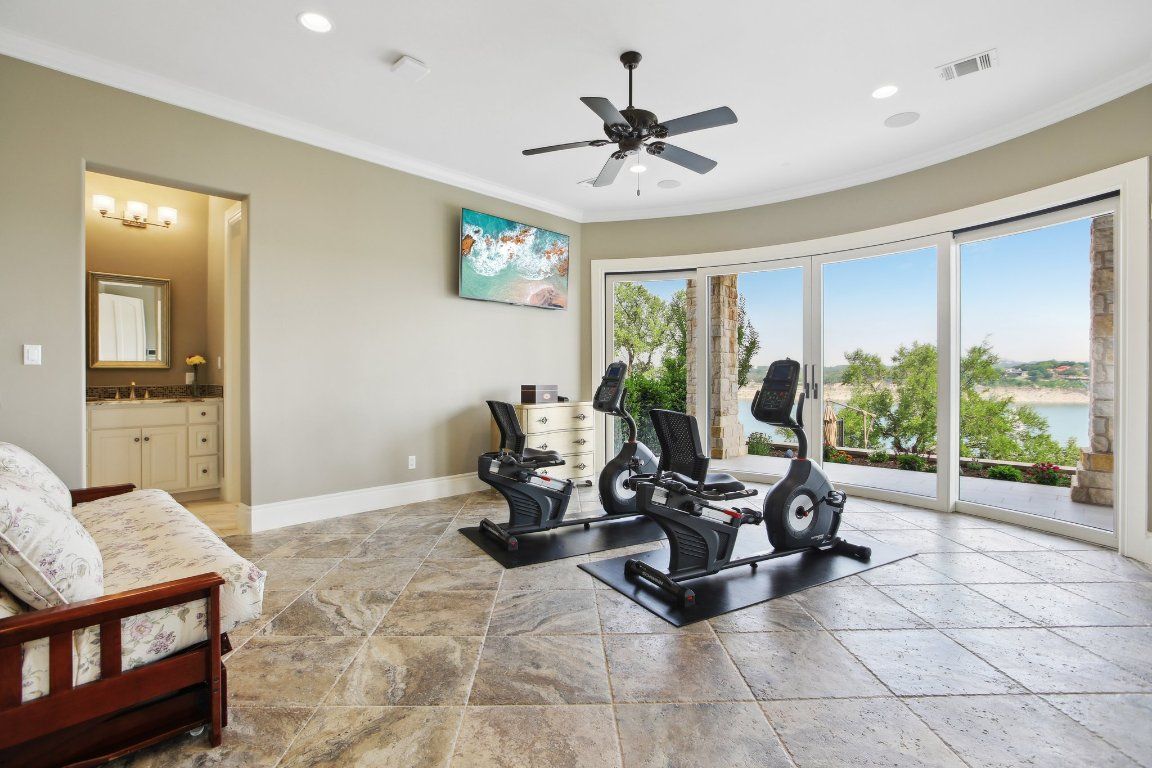 Fitness Equipment, Interior, Recessed Lighting
