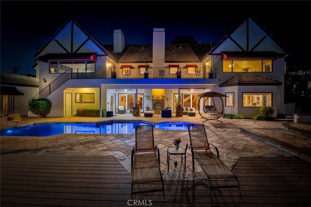 Exterior, Facade, Pool, Tudor Revival