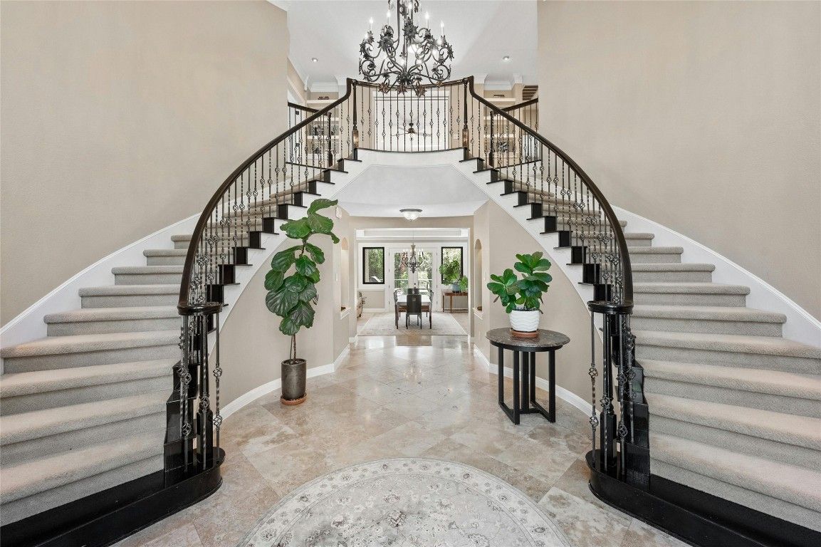 Chandelier, Interior, Recessed Lighting