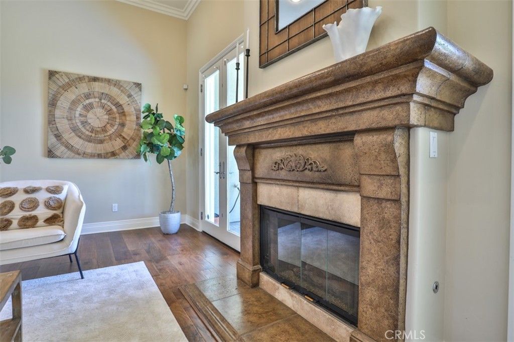 Fireplace, Interior, Wood Texture Flooring