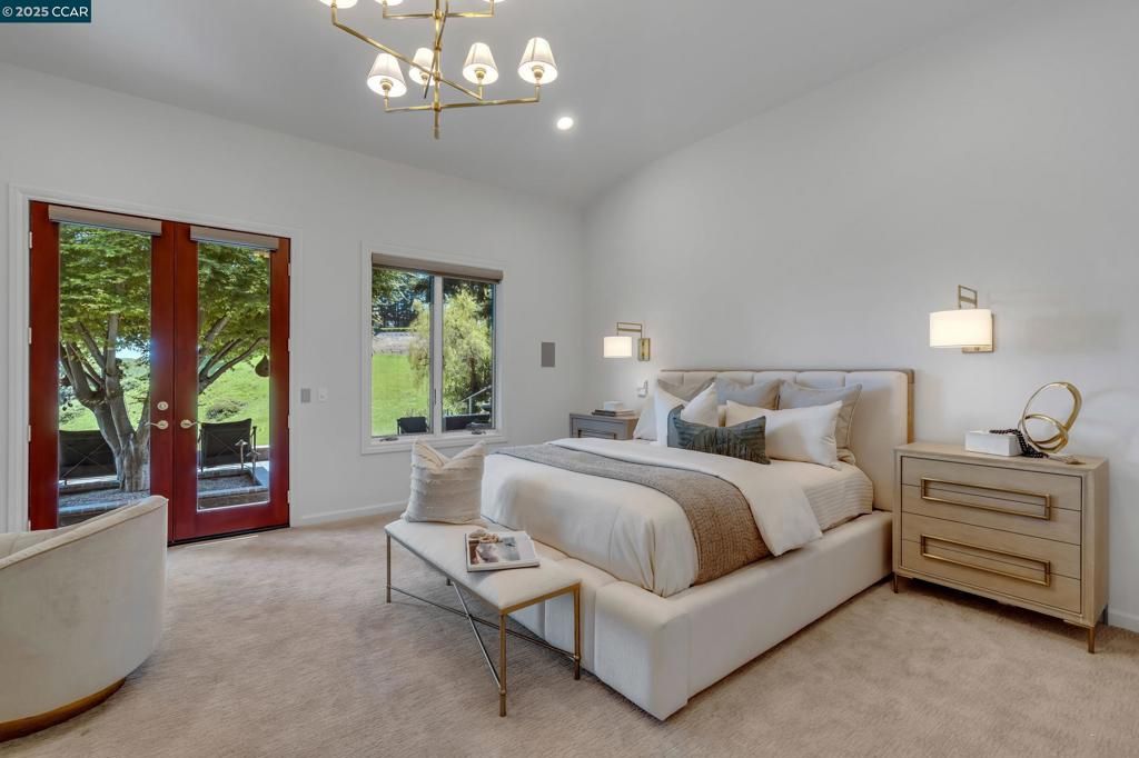 Bedroom, Interior, Pendant Lights, Recessed Lighting