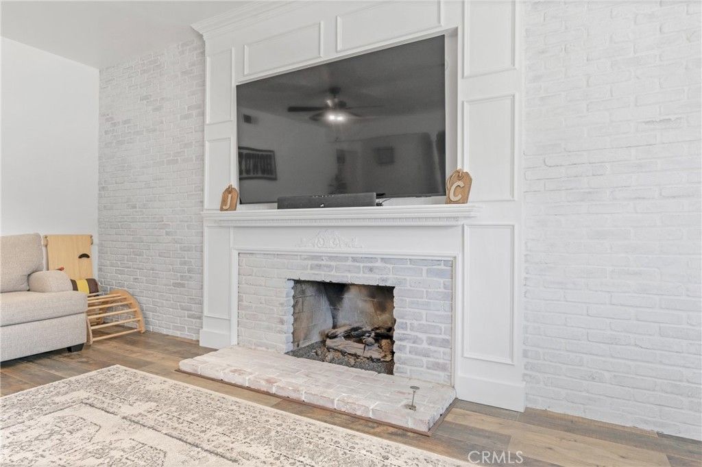 Fireplace, Interior, Stone Walls, Wood Texture Flooring