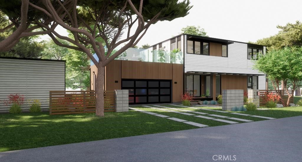 Attached, Backyard, Exterior, Facade, Modern