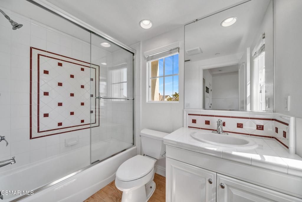 Bathroom, Glass Shower, Interior, Recessed Lighting, Tile Countertops