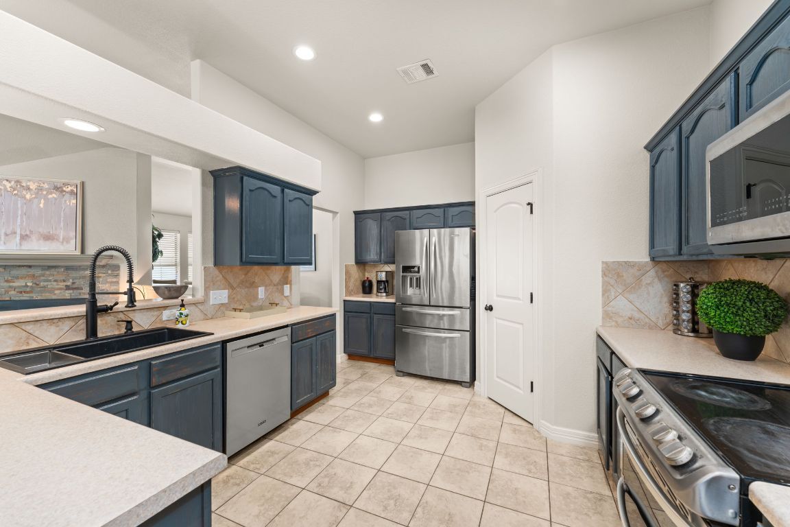 Interior, Kitchen, Recessed Lighting, Stainless Steel Appliances