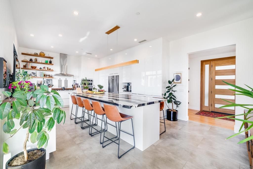 Interior, Kitchen, Pendant Lights, Recessed Lighting, Stainless Steel Appliances