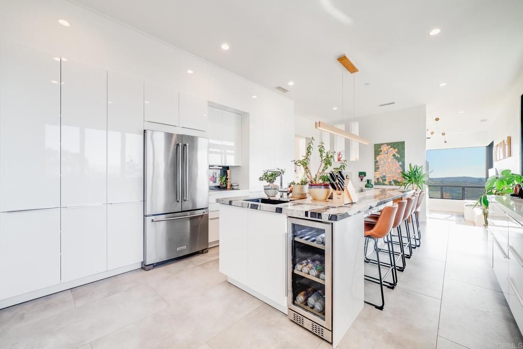 Interior, Kitchen, Pendant Lights, Recessed Lighting, Stainless Steel Appliances