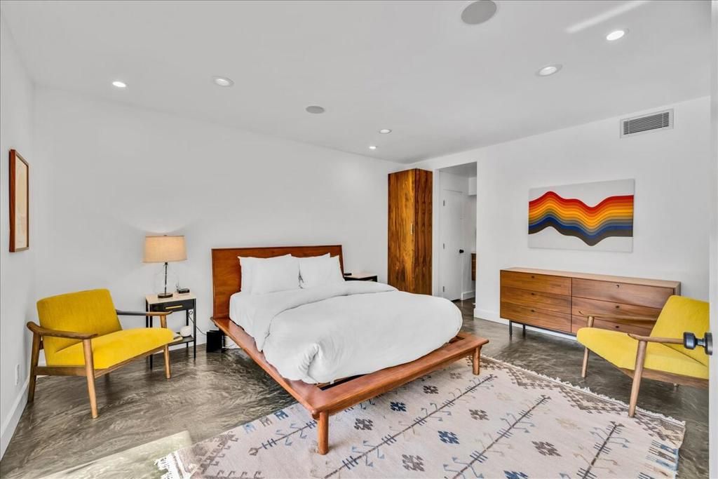 Bedroom, Interior, Recessed Lighting