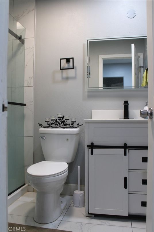 Bathroom, Glass Shower, Interior, Marble
