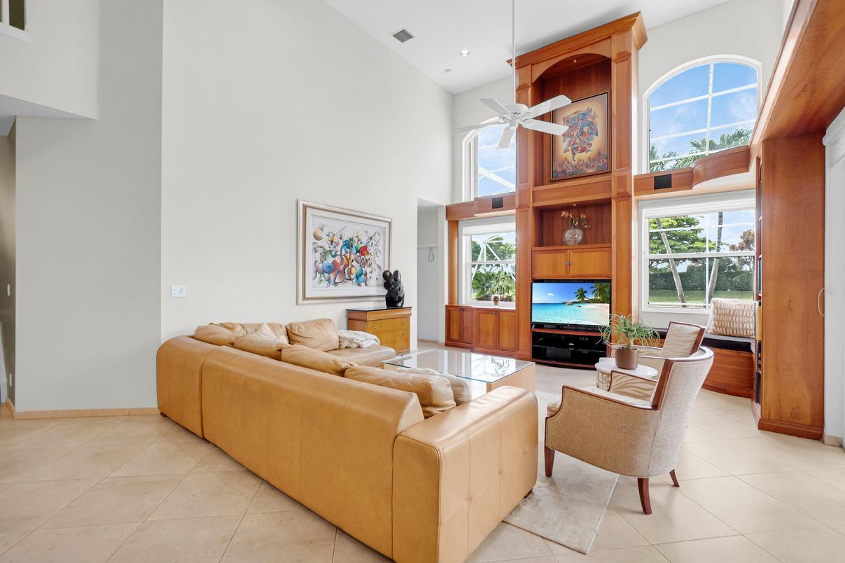 Interior, Living room, Recessed Lighting