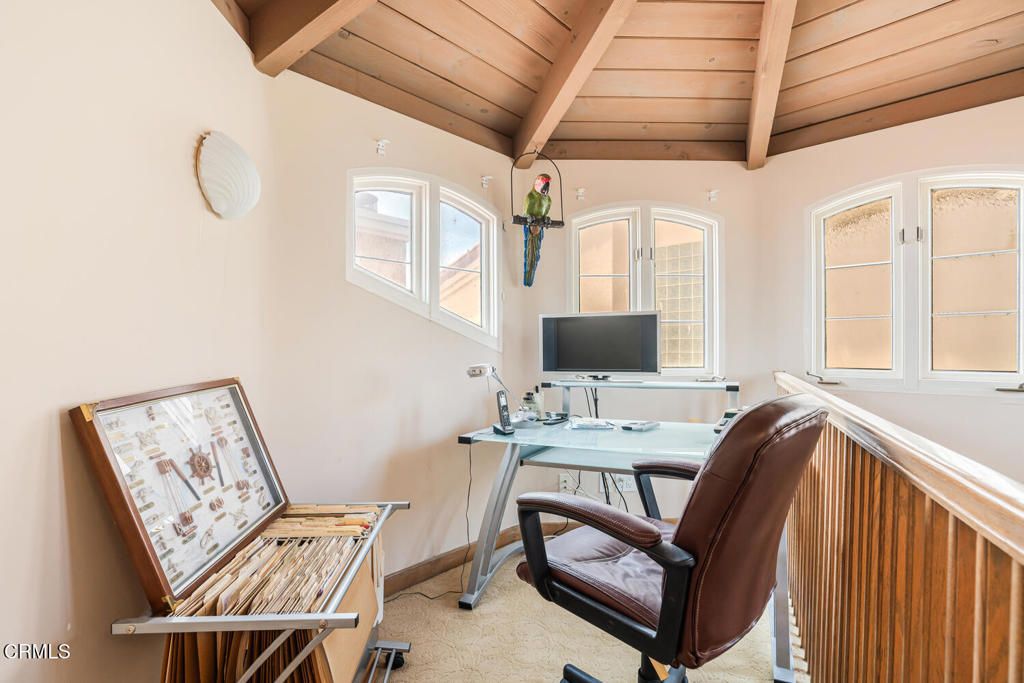 Home Office, Interior, Wooden Beams, Wooden Ceilings