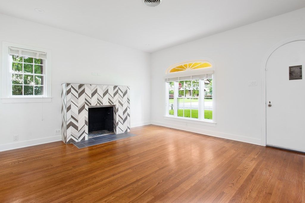 Empty room, Fireplace, Interior, Wood Texture Flooring
