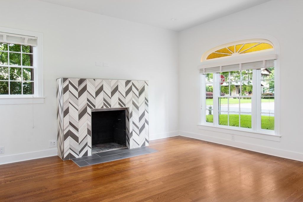 Empty room, Fireplace, Interior, Wood Texture Flooring
