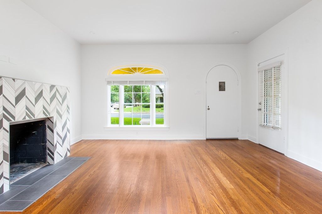 Empty room, Fireplace, Interior, Wood Texture Flooring