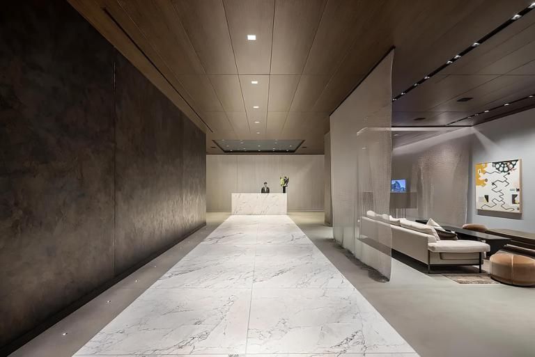Interior, Marble, Recessed Lighting