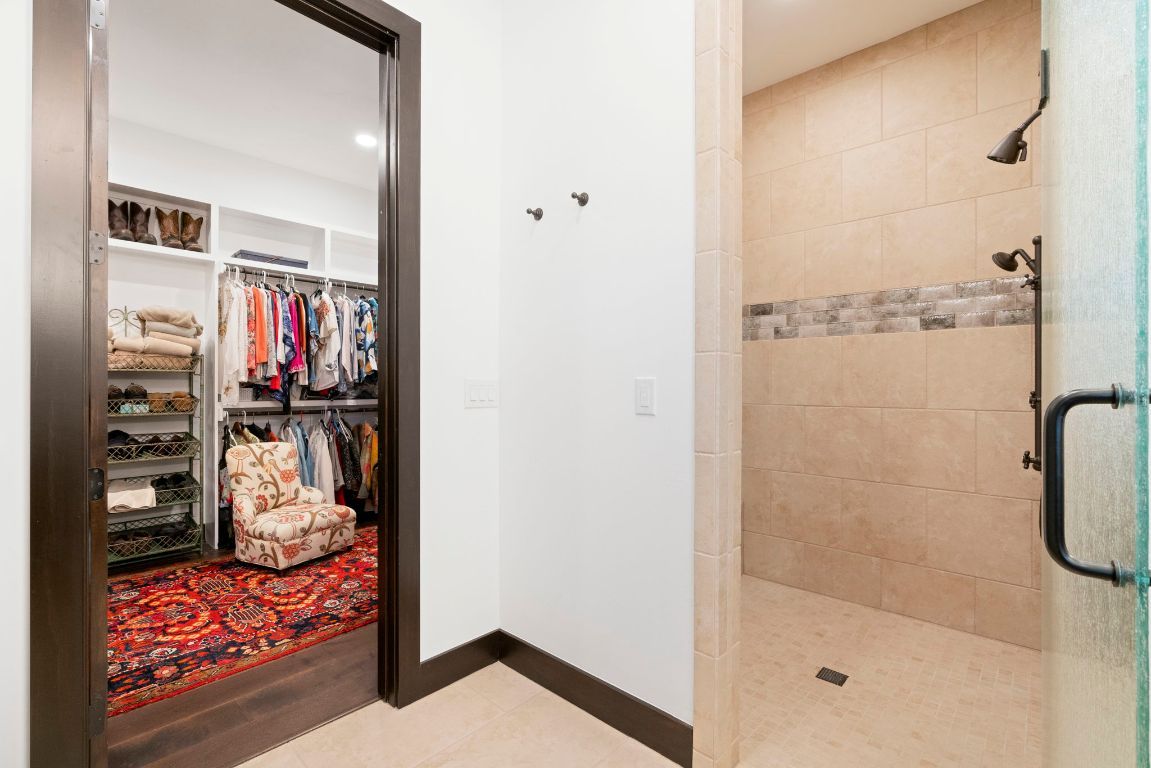 Bathroom, Interior, Recessed Lighting, Walk-in Closets