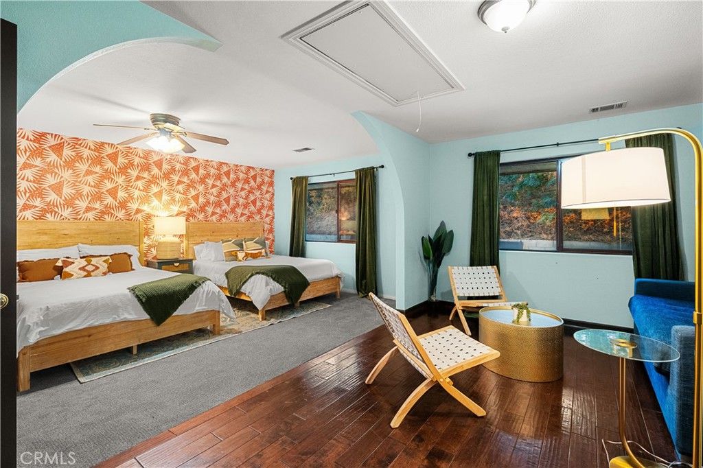 Bedroom, Interior, Wood Texture Flooring