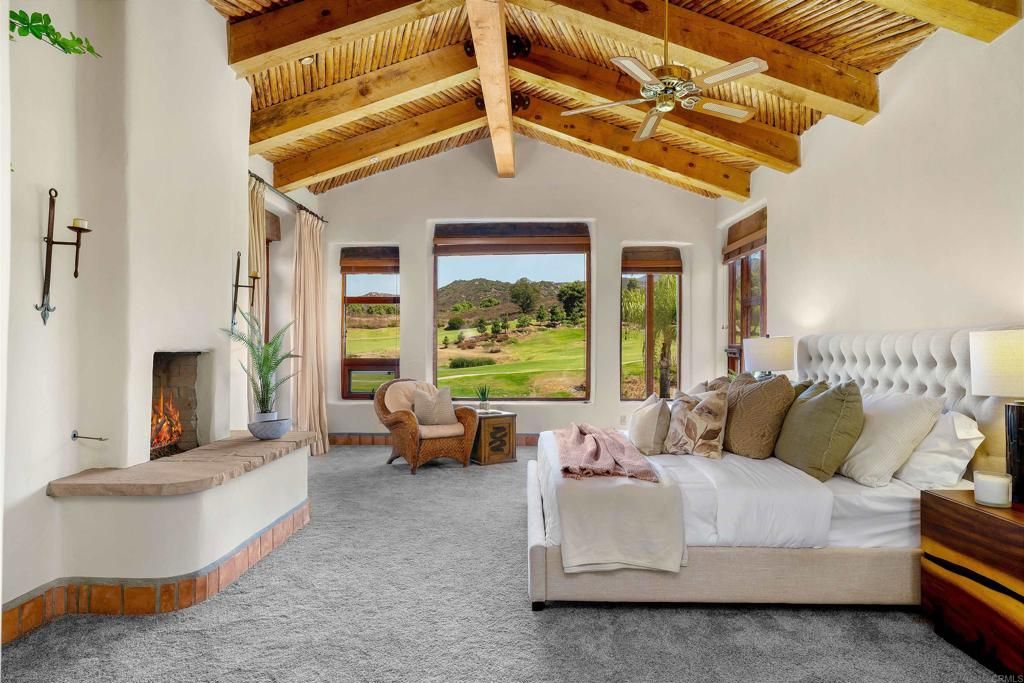 Bedroom, Interior, Wooden Beams, Wooden Ceilings