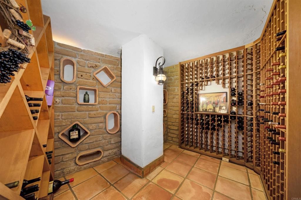 Interior, Stone Walls, Wine Storage