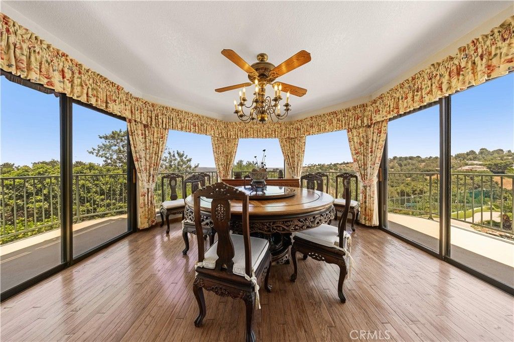Chandelier, Dining room, Interior, Sun Room, Wood Texture Flooring