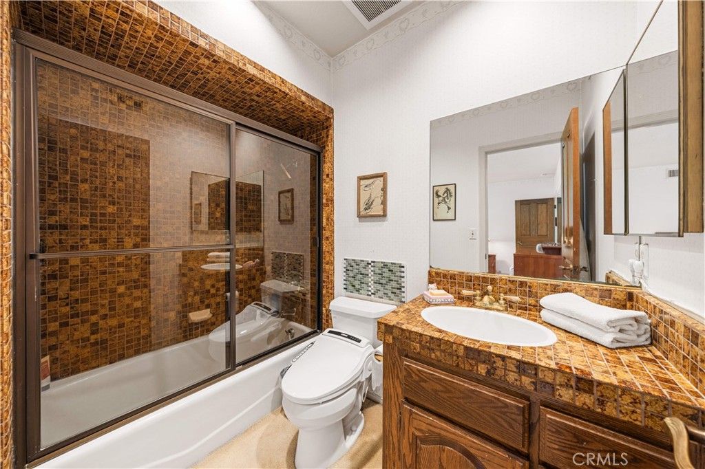 Bathroom, Glass Shower, Interior, Tile Countertops