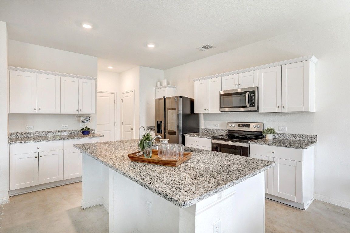 Interior, Kitchen, Recessed Lighting, Stainless Steel Appliances