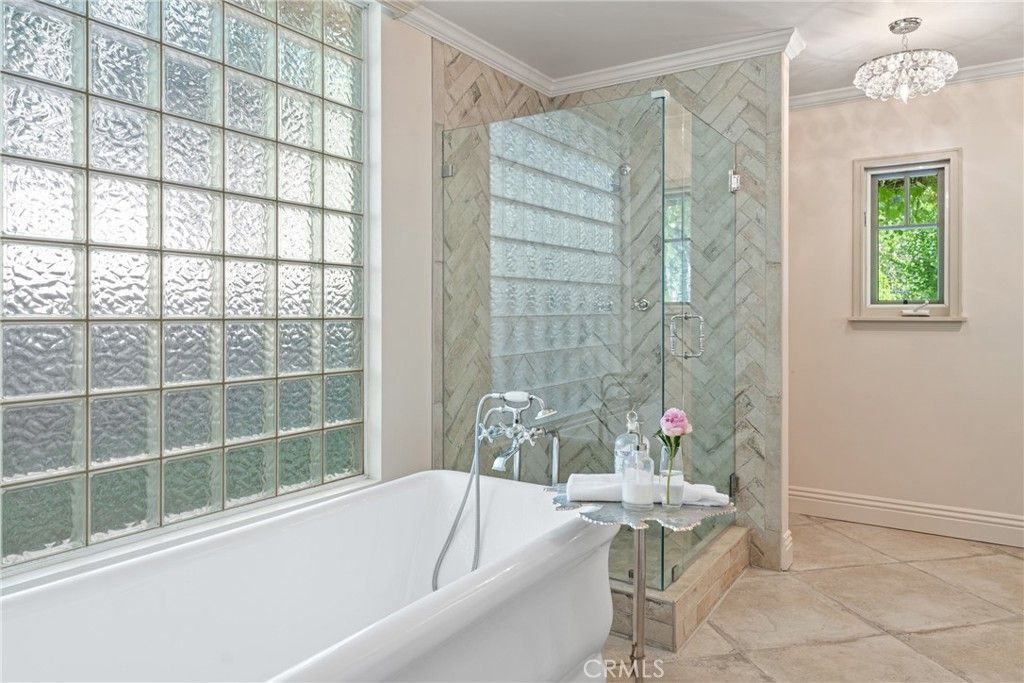 Bathroom, Glass Shower, Interior, Marble Walls