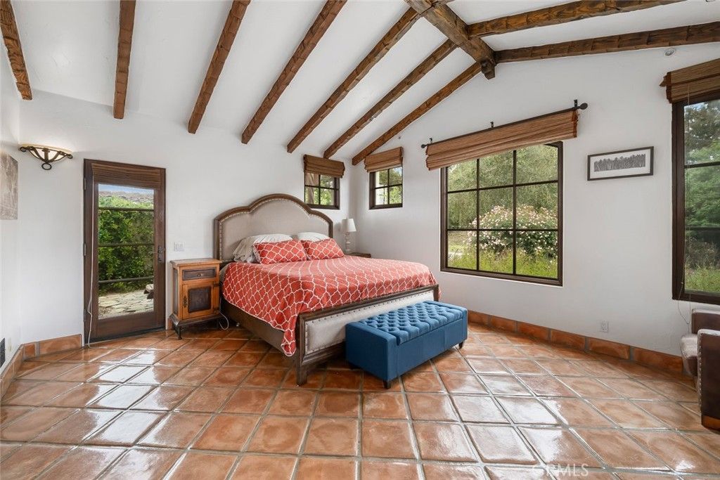 Bedroom, Interior, Wooden Beams